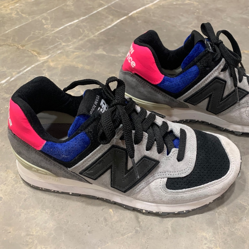 New Balance Classic 574, US Size 7, Unique Color Combo, Suede